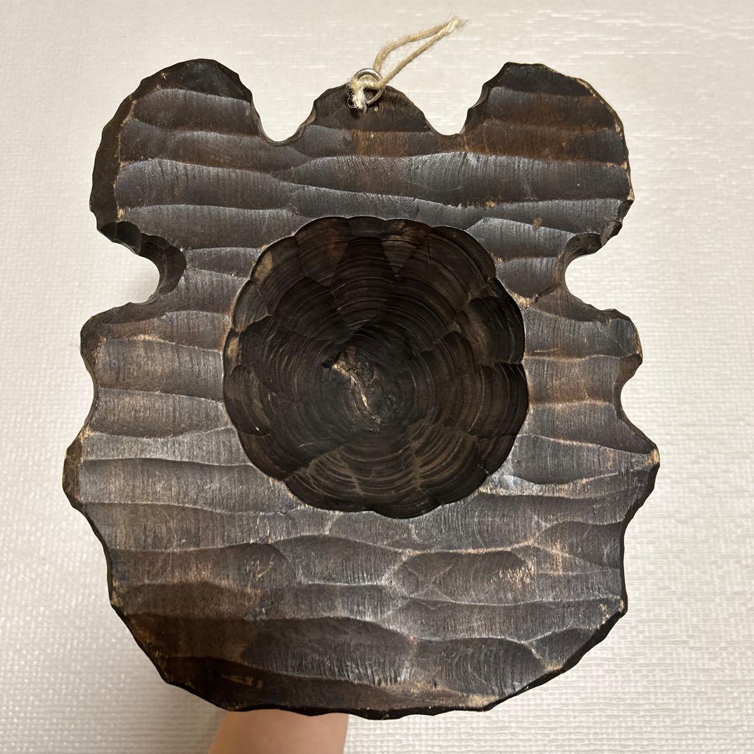 みきおさんの熊　伊藤幹男　木彫りのくま　熊　民藝品　アイヌ　熊のマスク