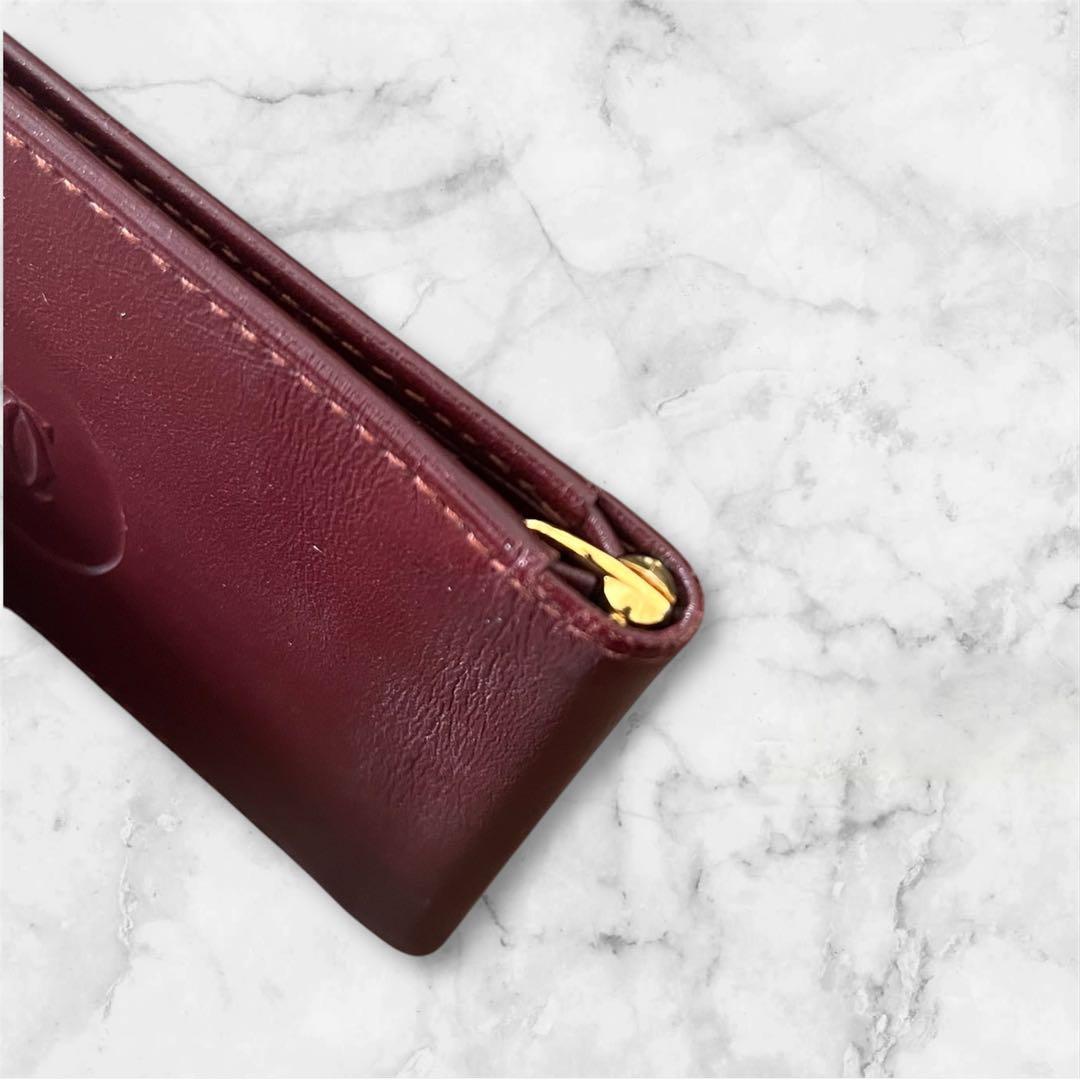 Cartier マスト ドゥ カルティエ マネークリップ 二つ折り カード入れ
