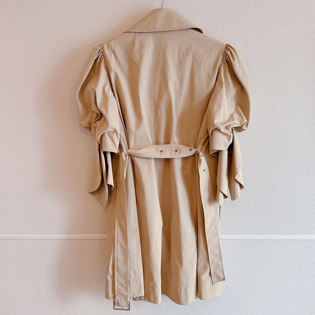 Simone Rocha x  パフスリーブ トレンチコート ベージュ S