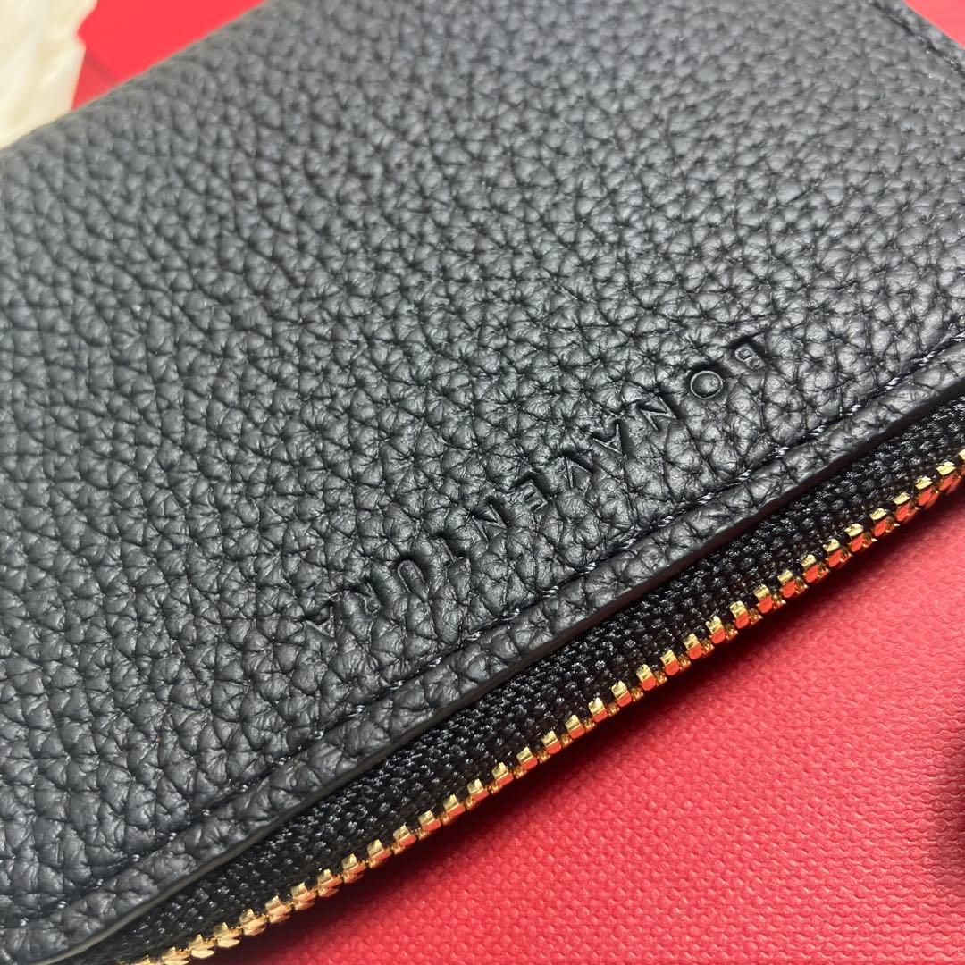 未使用✨ ボナベンチュラ ケース L字ファスナー レザーブラック