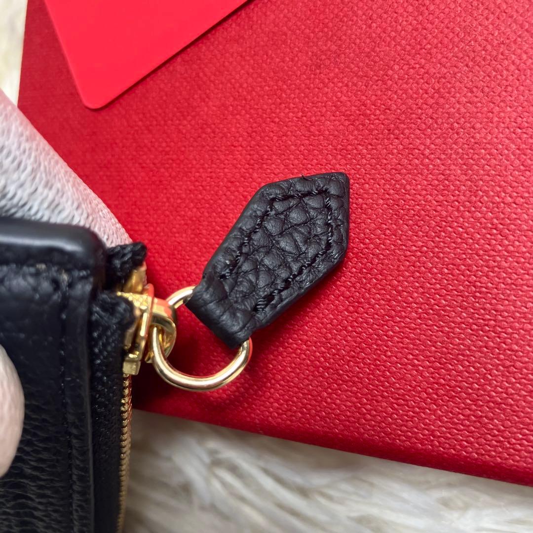 未使用✨ ボナベンチュラ ケース L字ファスナー レザーブラック