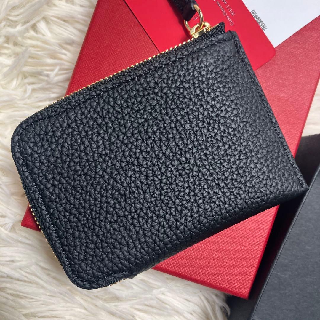 未使用✨ ボナベンチュラ ケース L字ファスナー レザーブラック