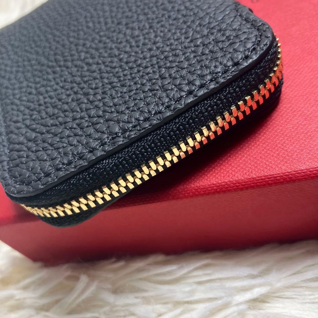 未使用✨ ボナベンチュラ ケース L字ファスナー レザーブラック