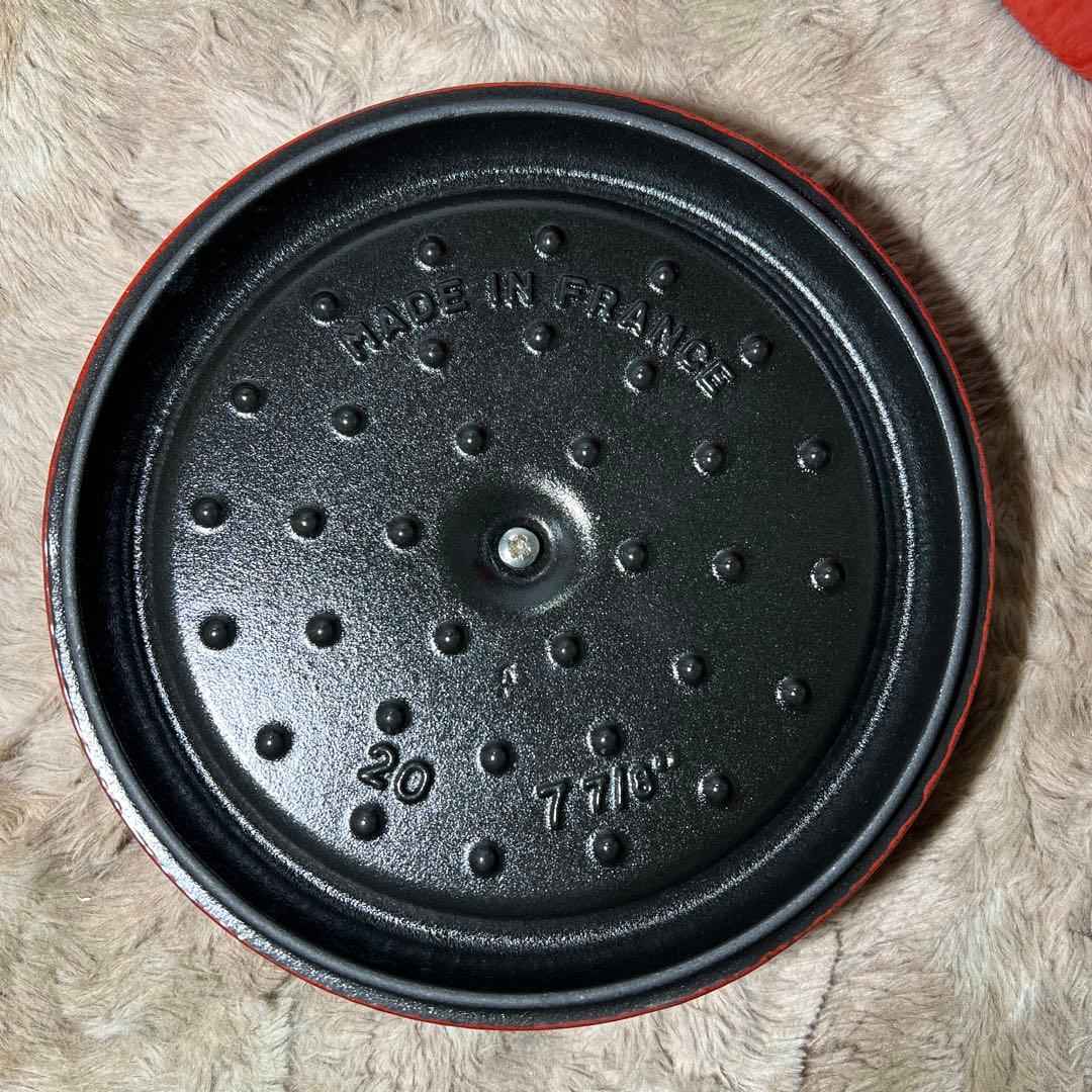 新品 ストウブ グランドココット ラウンド チェリー 20cm 1022857