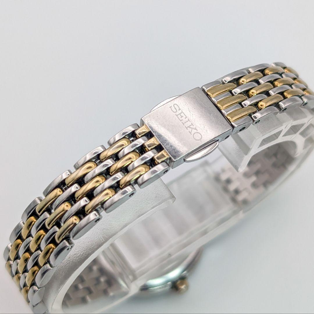 付属完備 SEIKO エクセリーヌ ソーラー ダイヤ 腕時計 V117-0AV0