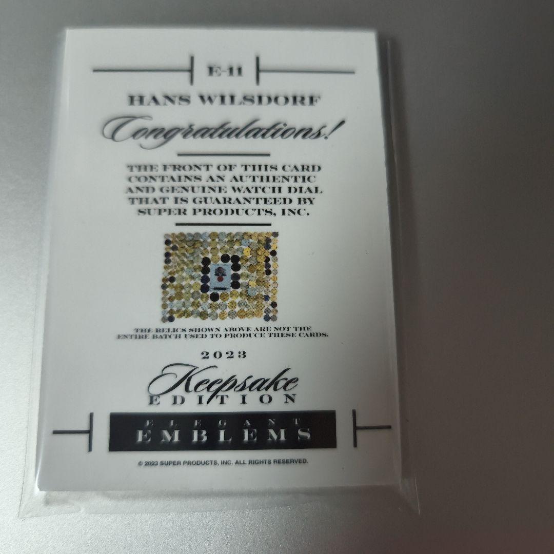 2023 keepsake ロレックス　文字盤入　カード