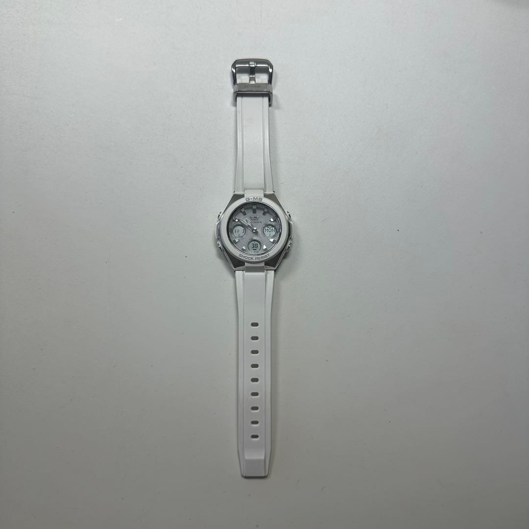 稼動品　BABY-G G-MS ホワイト 腕時計 電波ソーラー