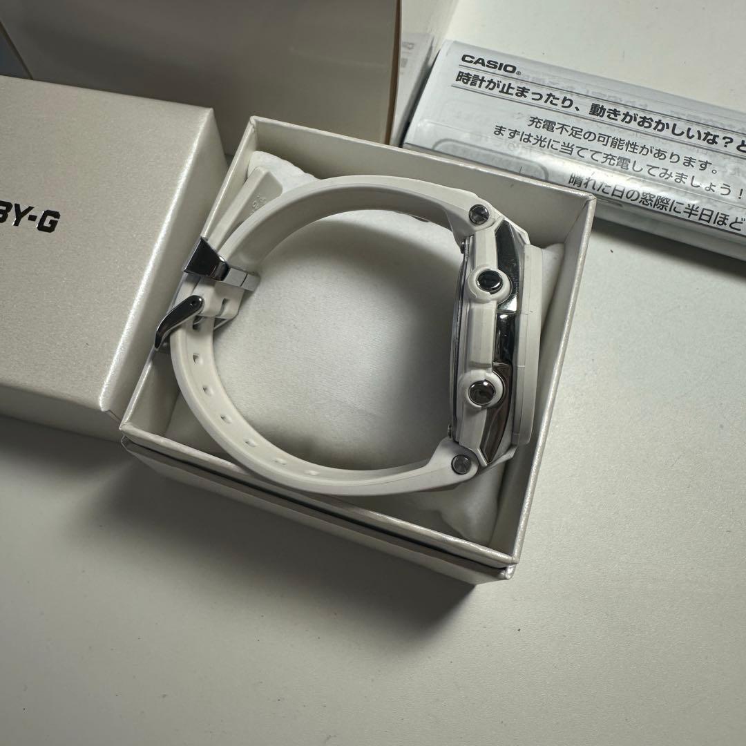 稼動品　BABY-G G-MS ホワイト 腕時計 電波ソーラー
