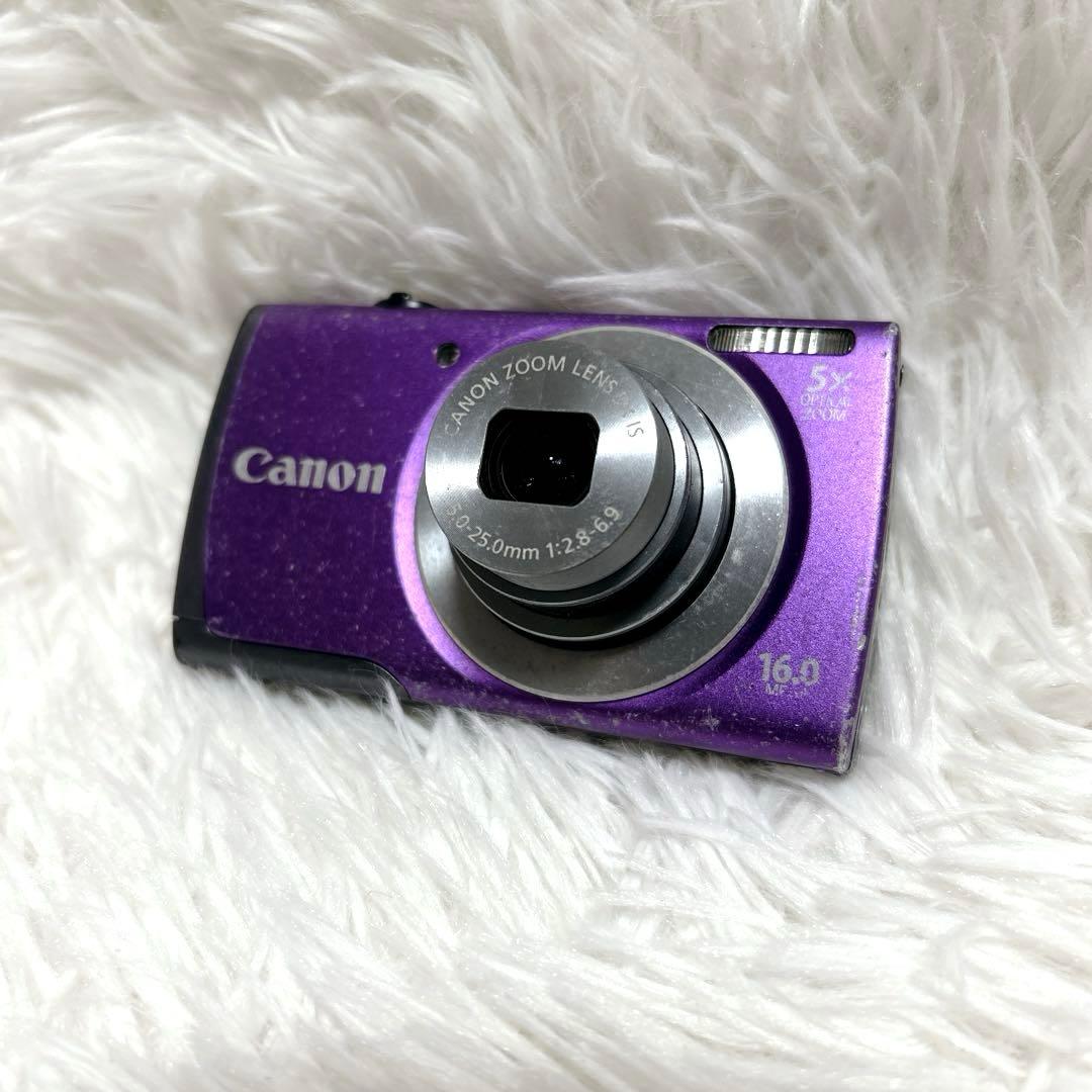 Canon PowerShot A3500 IS 【動作確認済み】パープル 紫