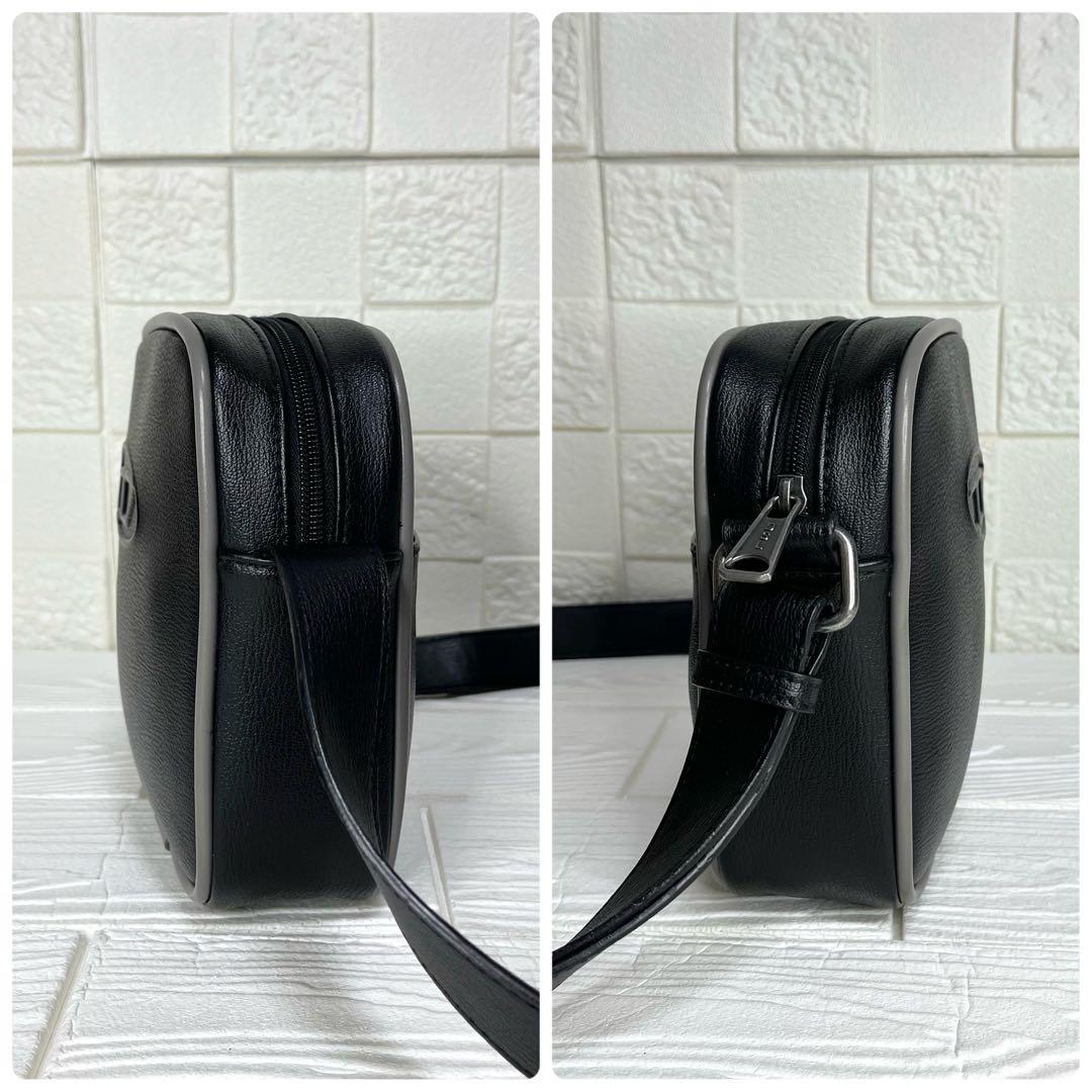 ✨極美品✨☘️DIESEL☘️✨ショルダーバッグ✨クロスボディ✨Dロゴ✨ブラック✨
