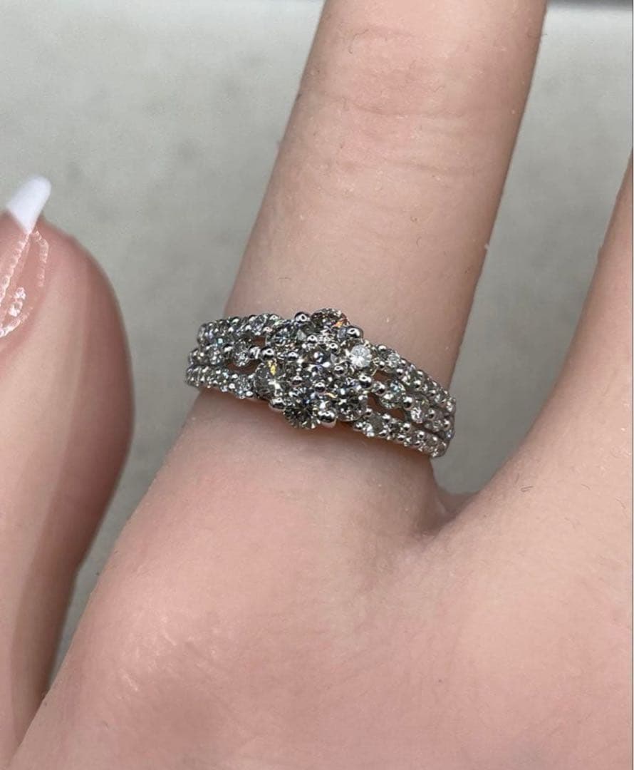 JA147★高級 ダイヤモンド1ct プラチナ リング