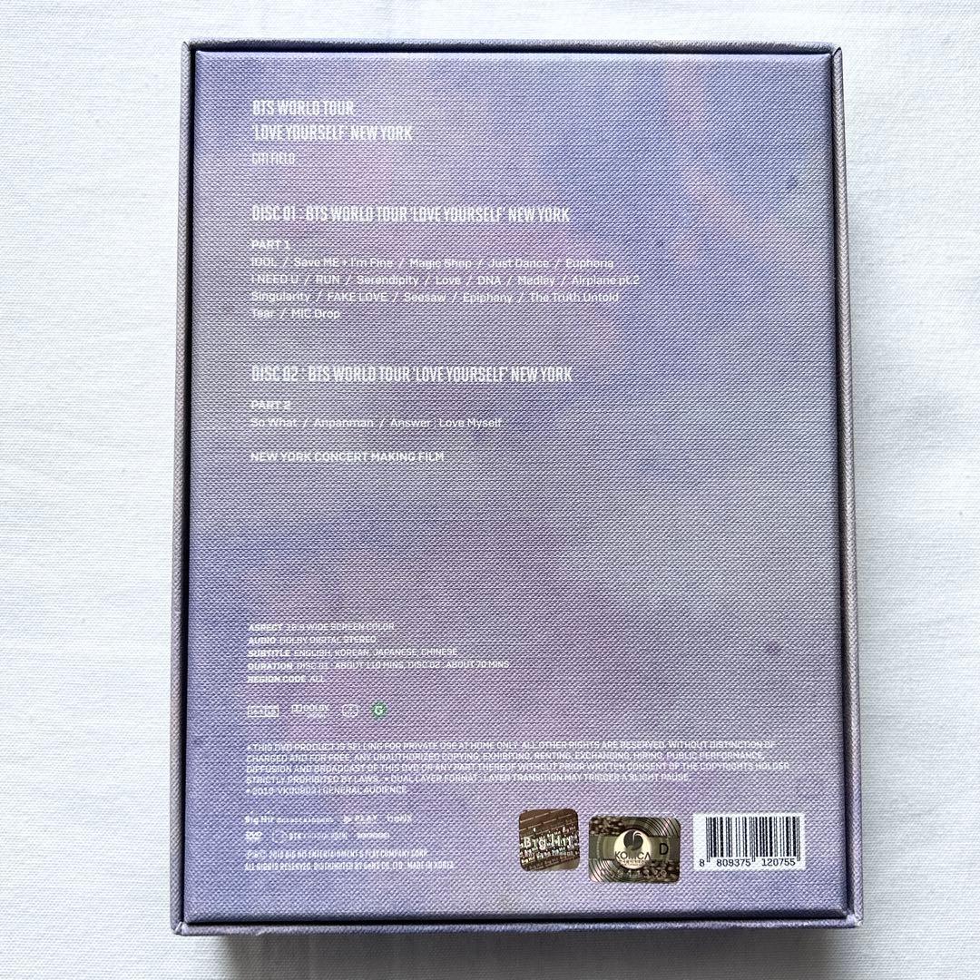 BTS LOVE YOURSELF LYS NEWYORK DVD JIN ジン