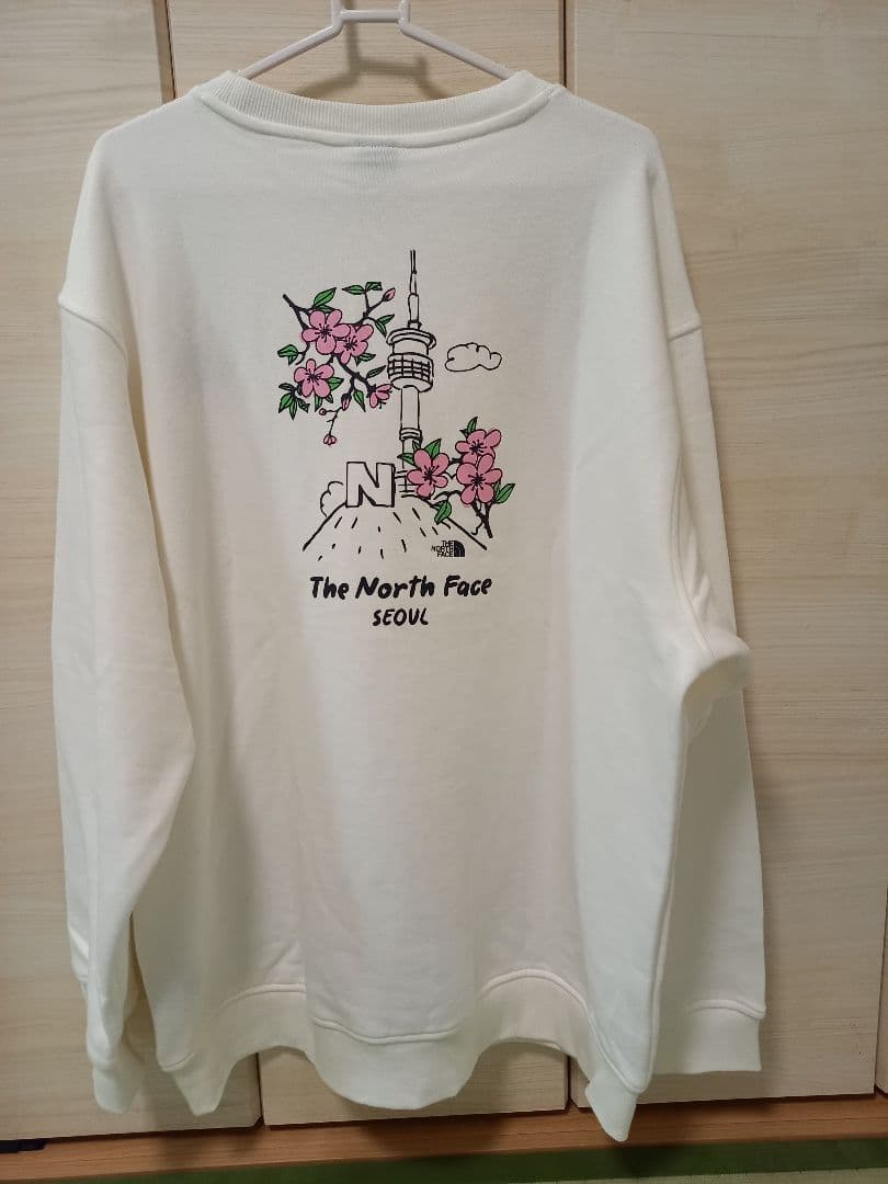 未使用The North Faceトレーナー 韓国限定 Seoulタワー2XL