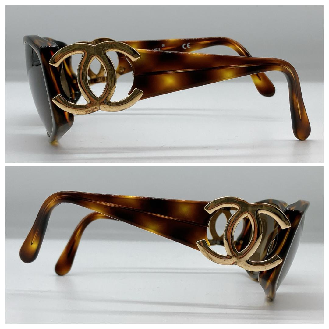 シャネル 02461 91235 ココマーク べっ甲調 サングラス ブラウン