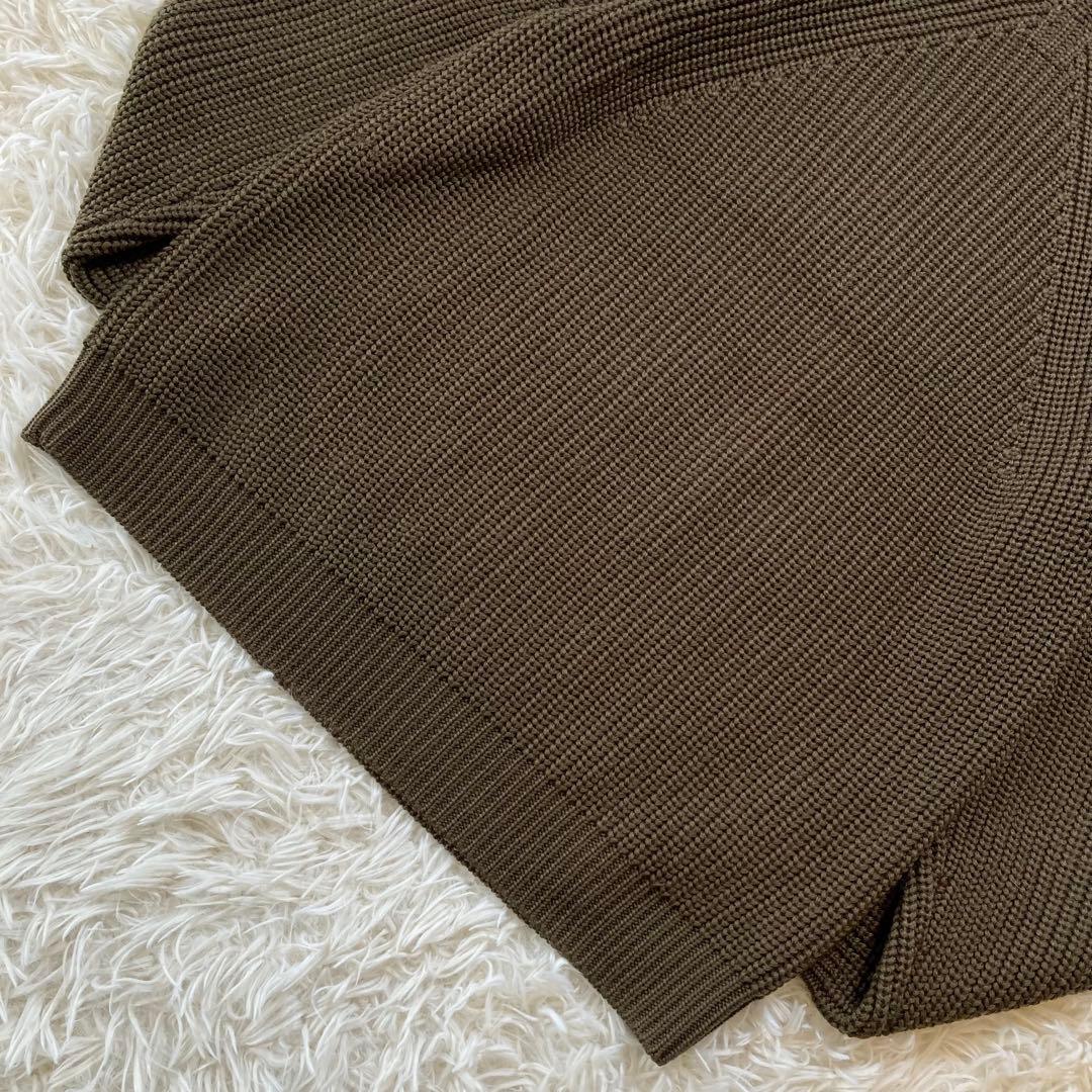 極美品 バトナー タートルネック シグネチャー ニット セーター カーキ