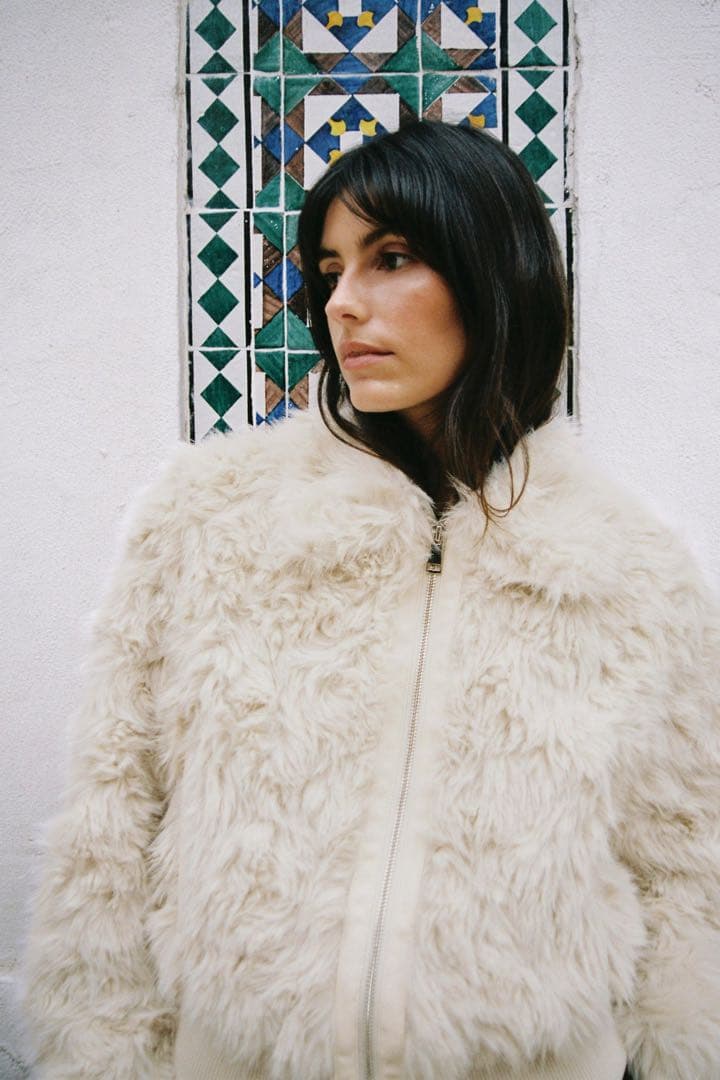 1/29発送ZARA フェイクファーボンバージャケット Sサイズ新品タグ付き