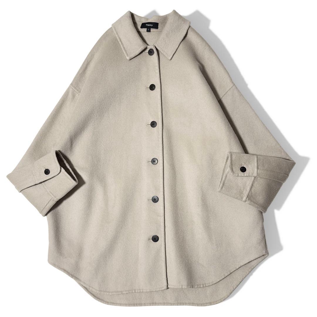 極美品✨️21AW　セオリー　Luxe New Divide シャツジャケット