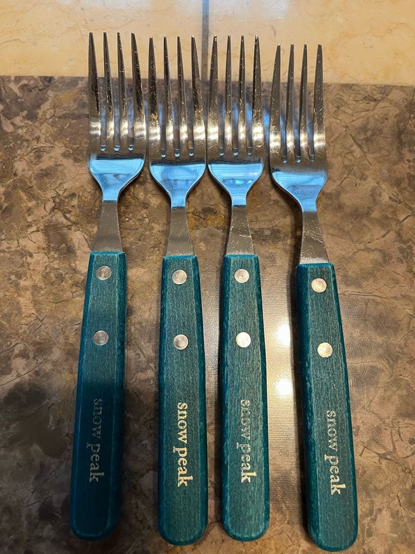 スノーピーク　カトラリー　20本　グリーンパーティー　ナイフ　フォーク　スプーン