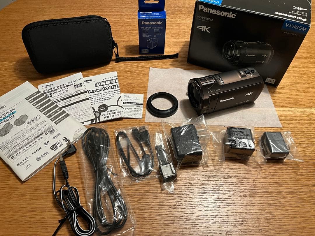 Panasonic HC-VX980M 4Kビデオカメラ　セット