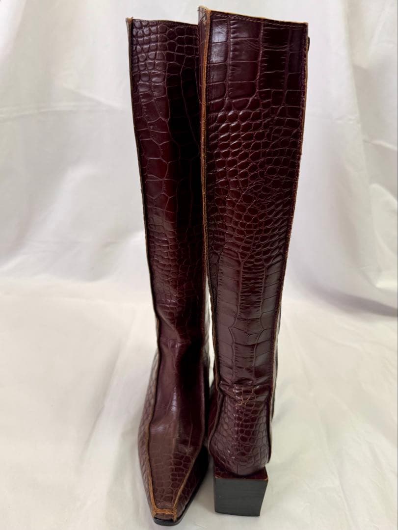 Jean Paul GAULTIER ジャンポールゴルチェ クロコ ロングブーツ