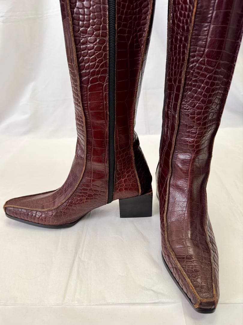Jean Paul GAULTIER ジャンポールゴルチェ クロコ ロングブーツ