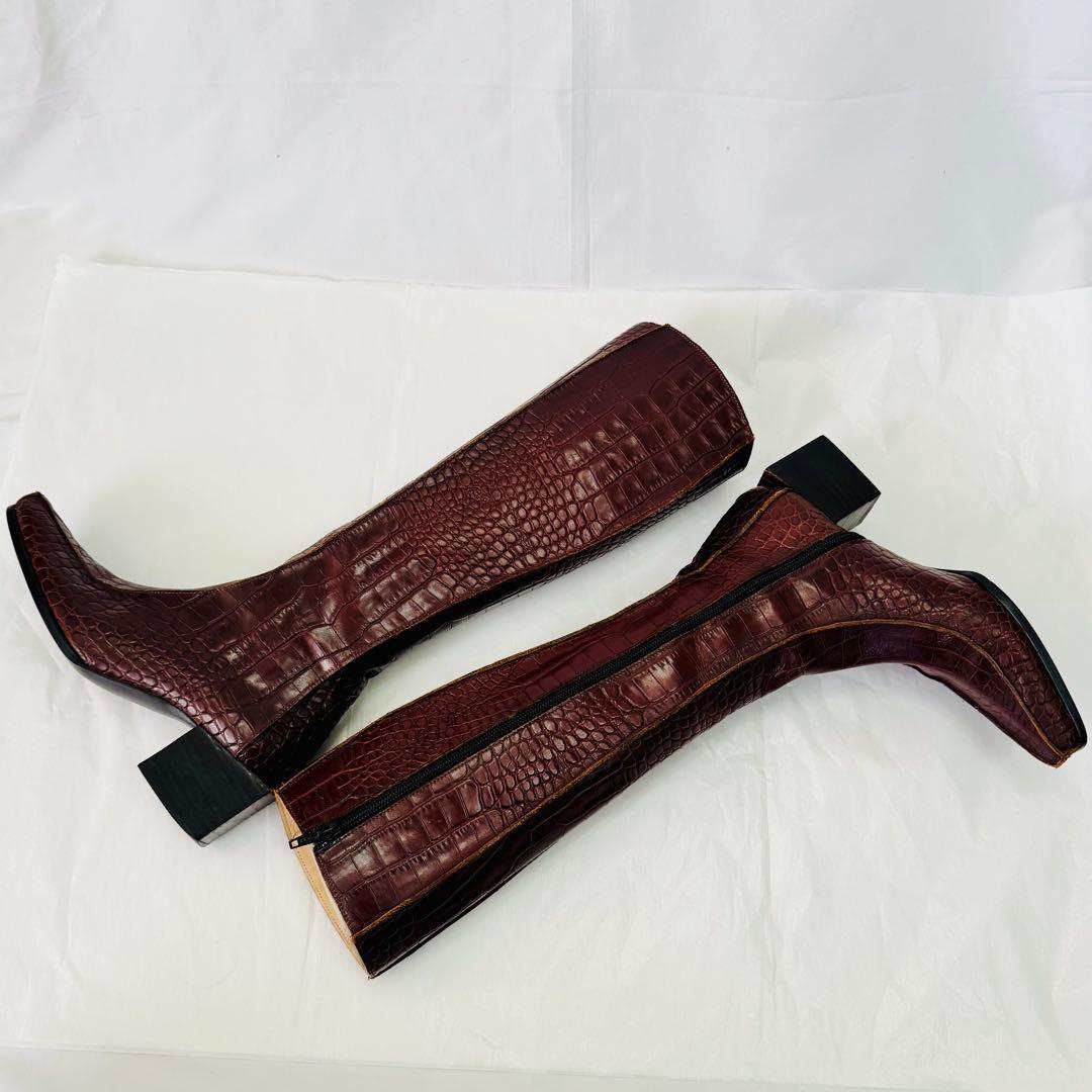 Jean Paul GAULTIER ジャンポールゴルチェ クロコ ロングブーツ