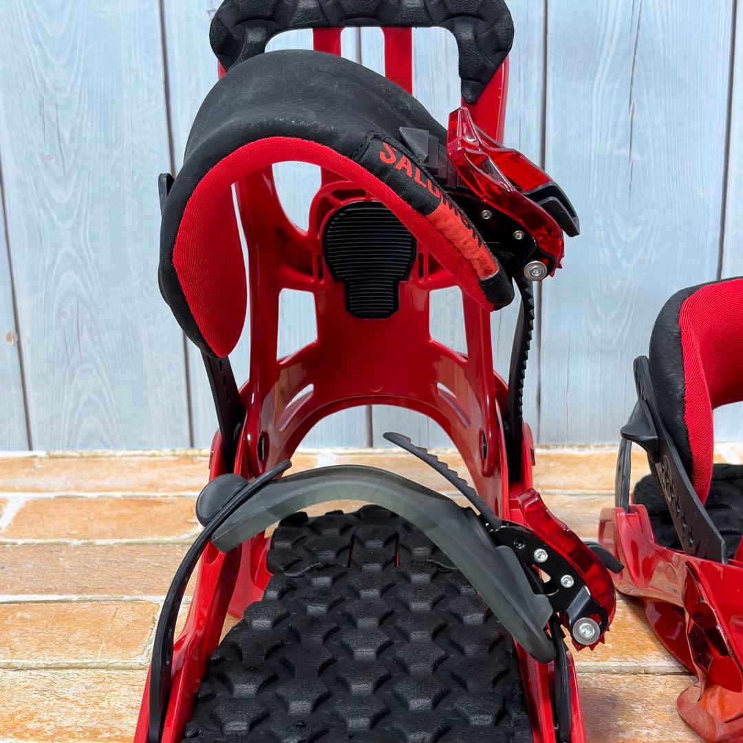 SALOMON RYTHEM サイズS バインディング スノーボード レッド 赤