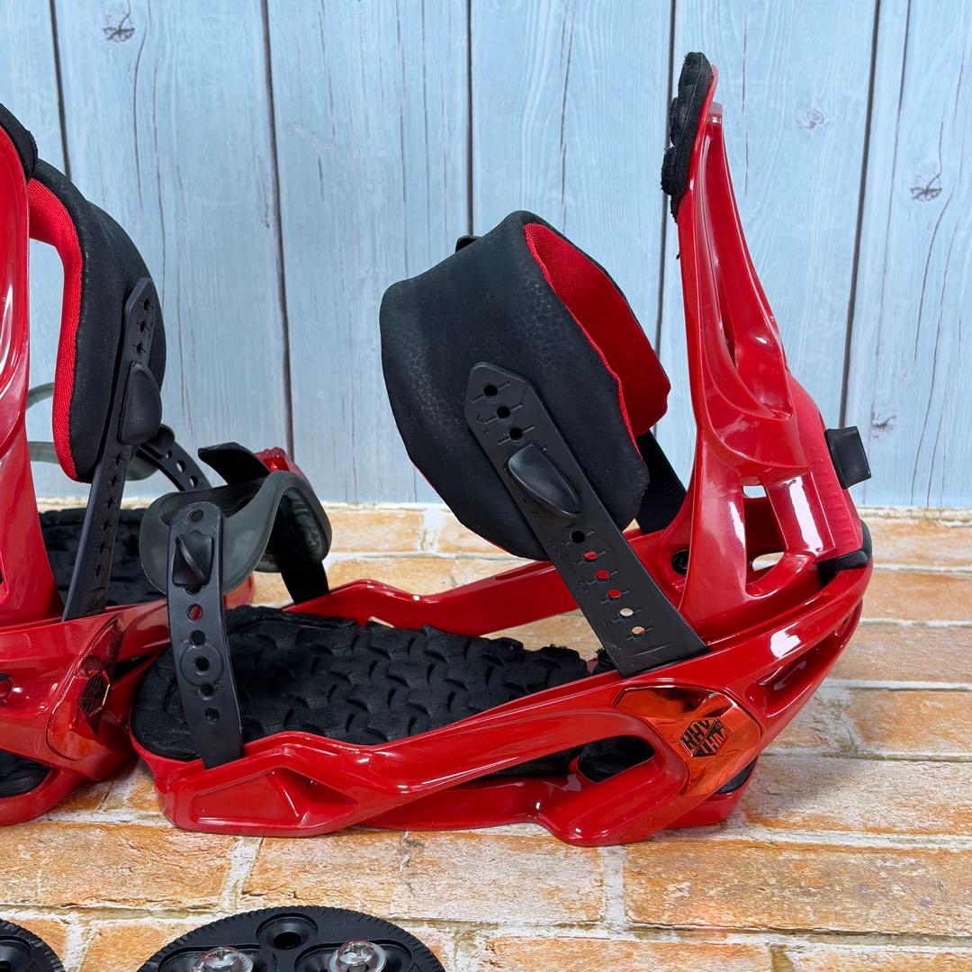 SALOMON RYTHEM サイズS バインディング スノーボード レッド 赤