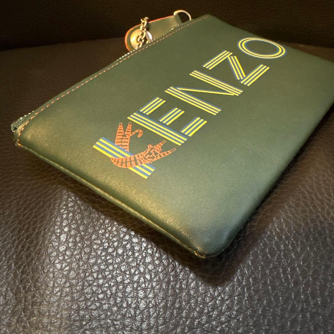 【KENZO 】新品グリーンレザー ケース