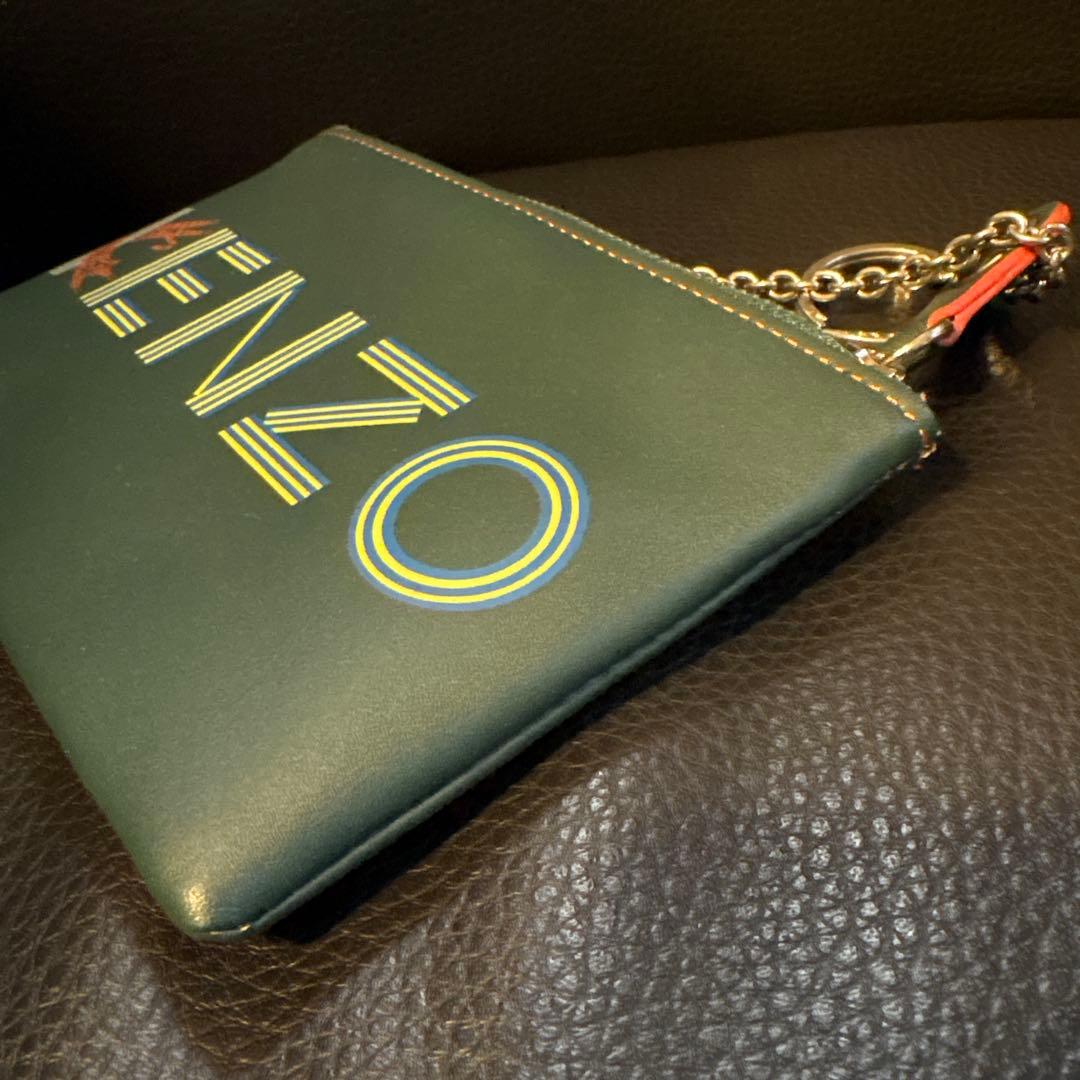 【KENZO 】新品グリーンレザー ケース