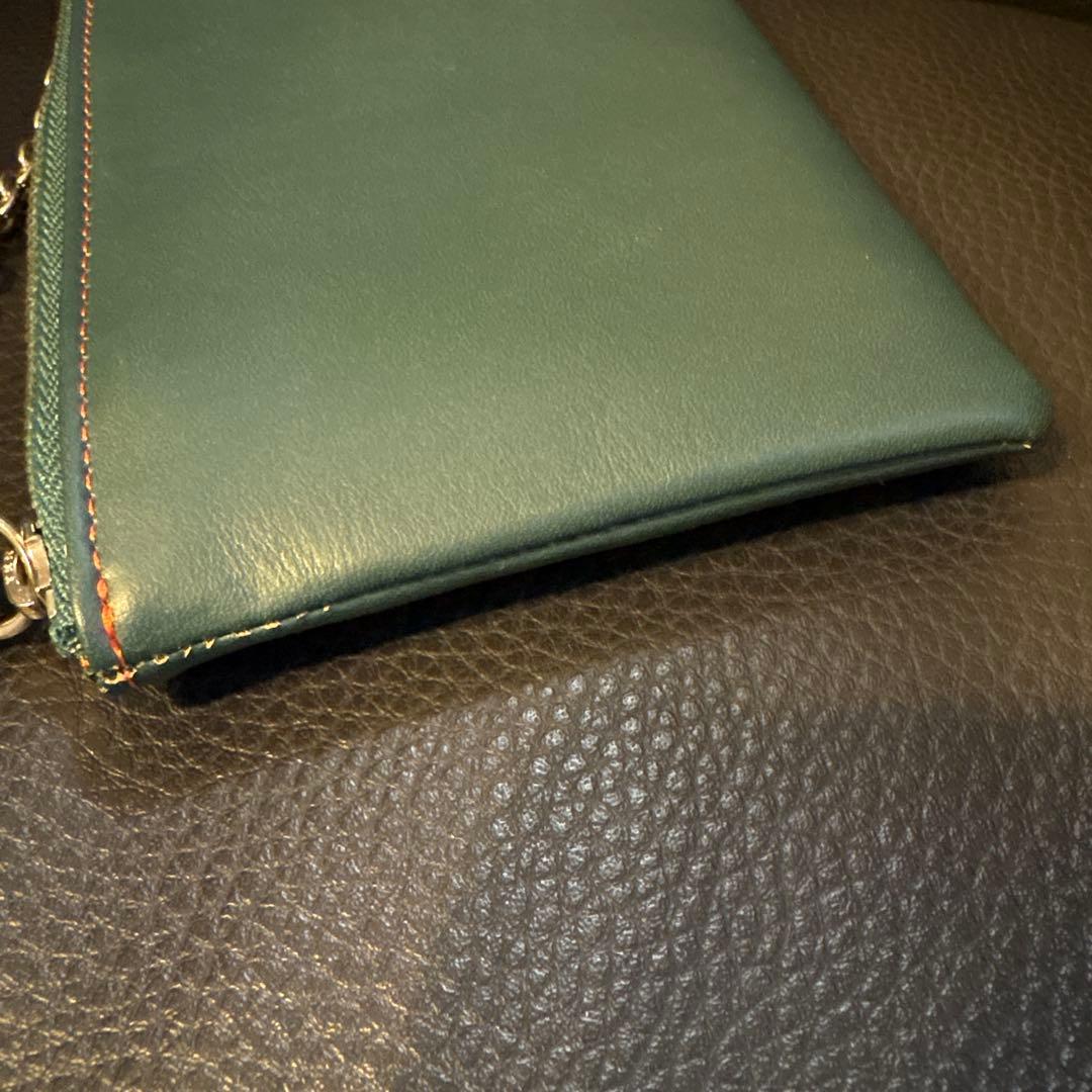 【KENZO 】新品グリーンレザー ケース