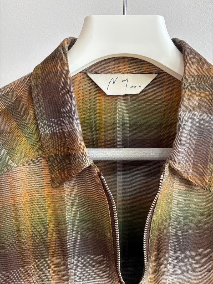 アンセルム ハーフジップシャツブルゾン