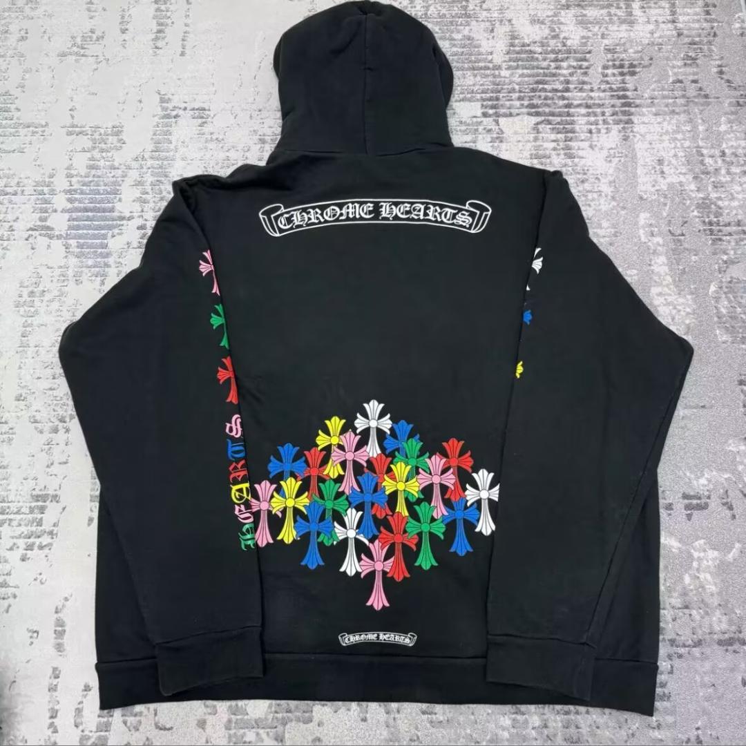 Chrome Hearts カラフルクロス柄パーカー