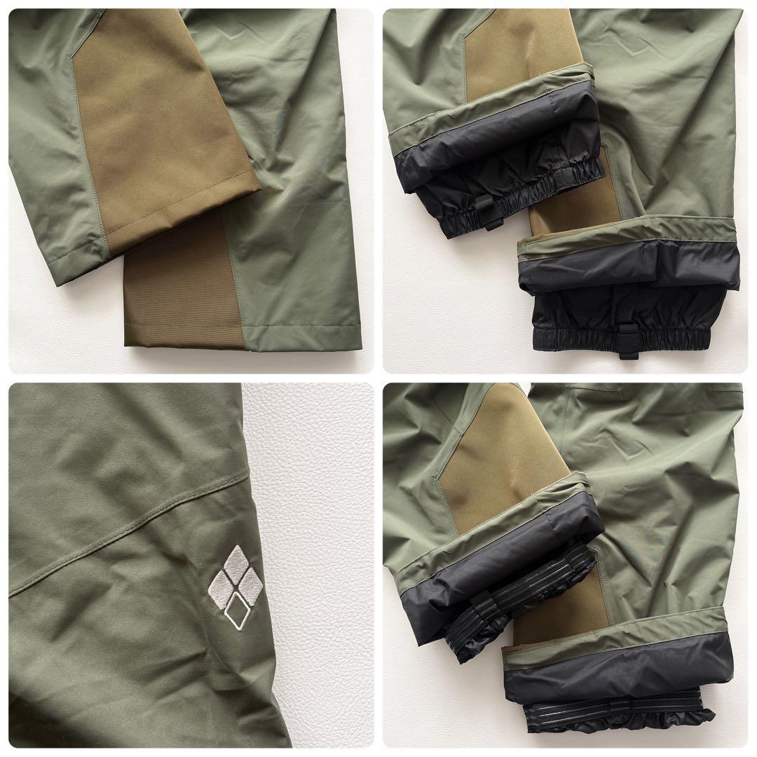 02436-7 モンベル　スキーウェア　パウダーステップ　ダークグリーン　L