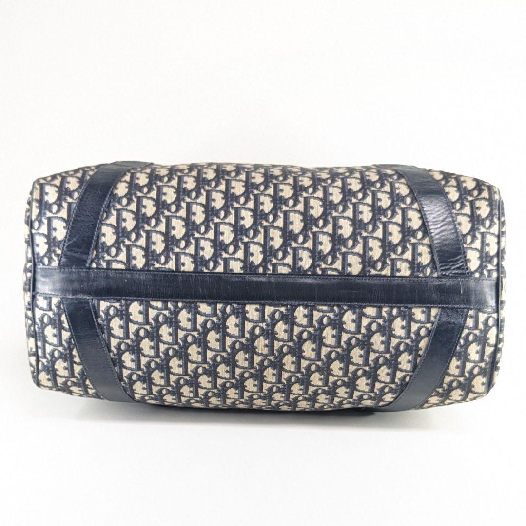 クリスチャンディオール　ボストンバッグ　トロッター　キャンバス　レザー　CDロゴ