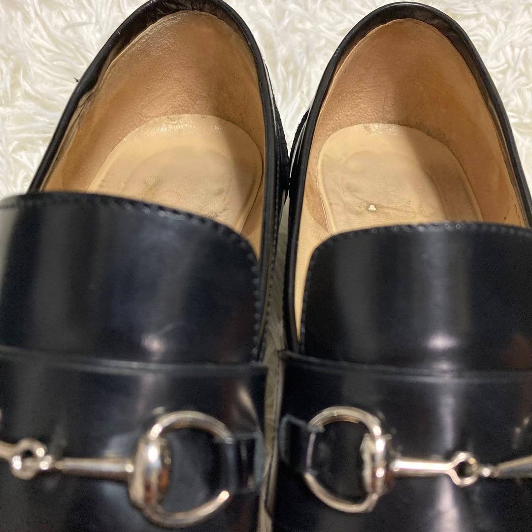 GUCCI グッチ　シルバー　ホースビット　パンプス　ラグソール　1/2 36