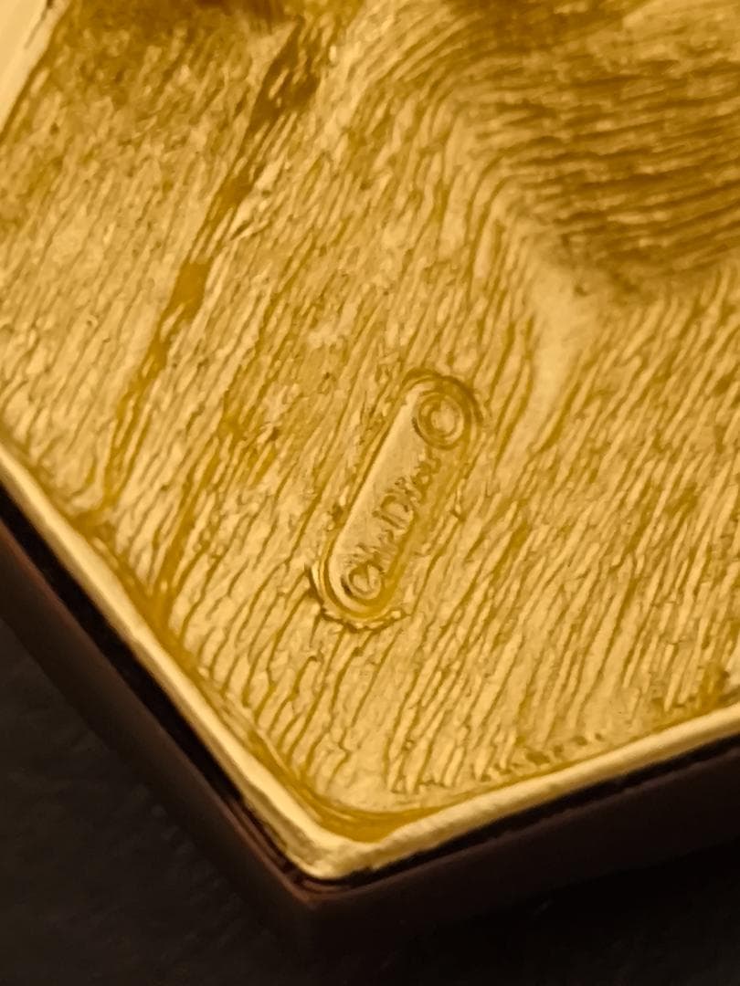 ヴィンテージ ディオール Dior ギフトボックス ブローチ ゴールド