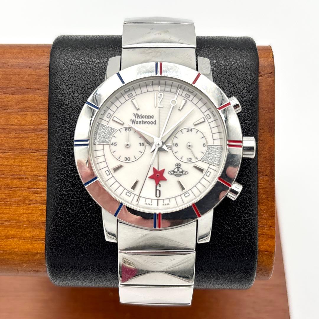 【希少・電池交換済】vivienne westwood スモセコ クロノグラフ