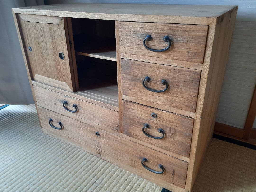 古道具　アンティーク　小箪笥　茶箪笥