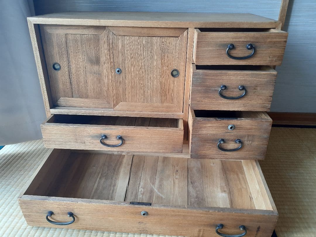 古道具　アンティーク　小箪笥　茶箪笥