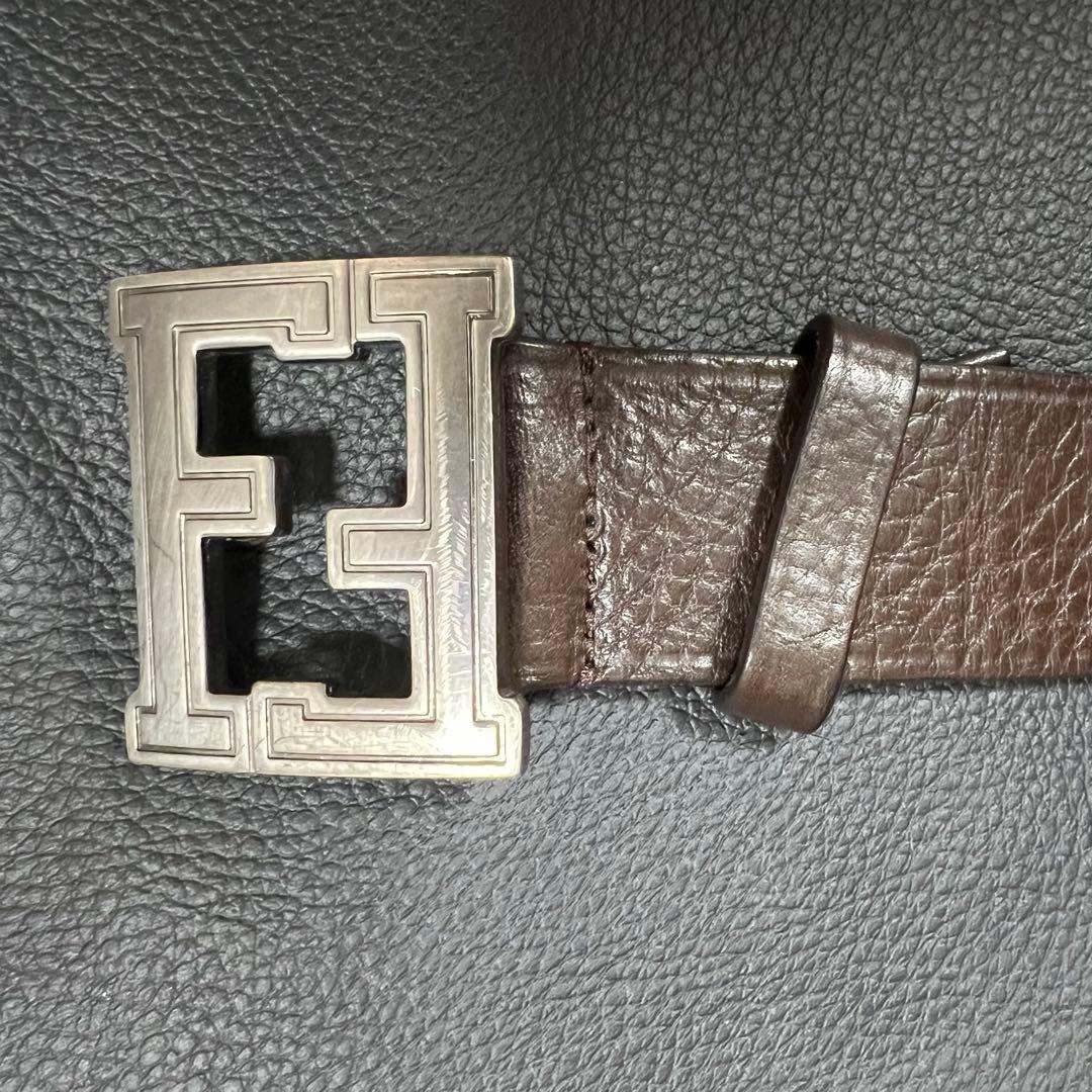 FENDI フェンディ ベルト ダブルF 金具 バックル メンズ