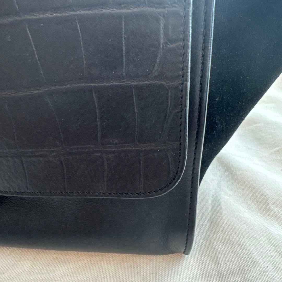 CELINE クロコダイル型押し ハンドバッグ