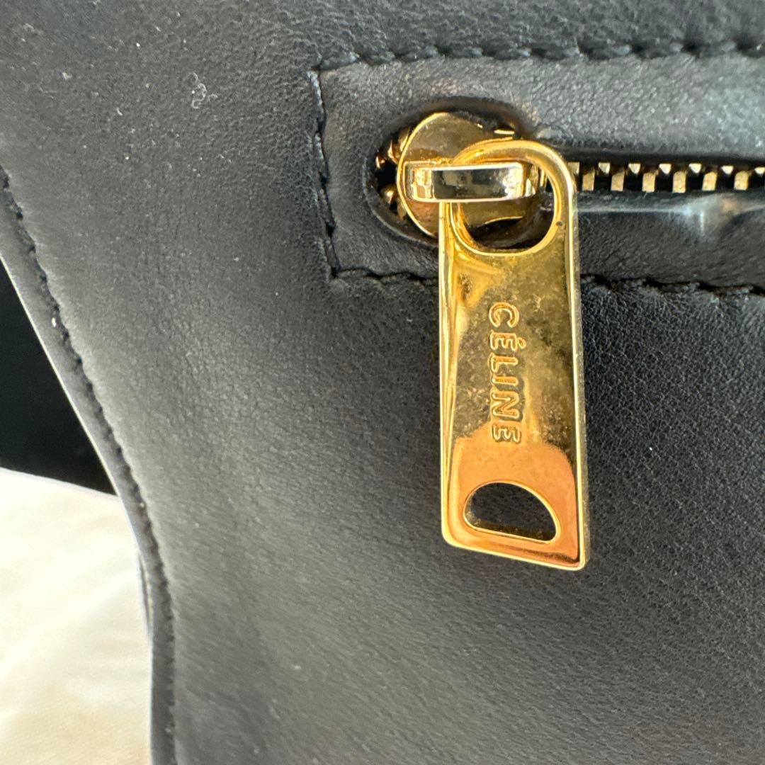 CELINE クロコダイル型押し ハンドバッグ