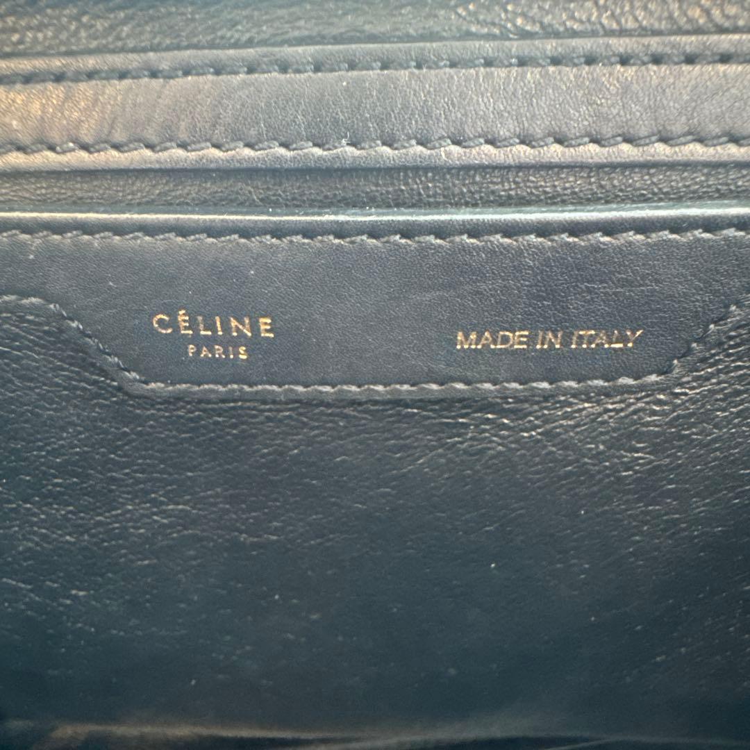 CELINE クロコダイル型押し ハンドバッグ