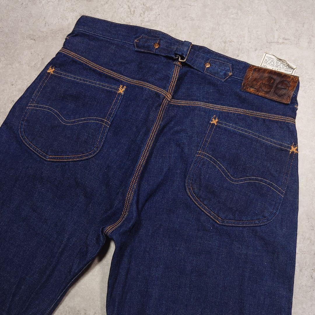 90s 00s Lee 16101 デニム 濃紺 耳付 ハラコパッチ W33