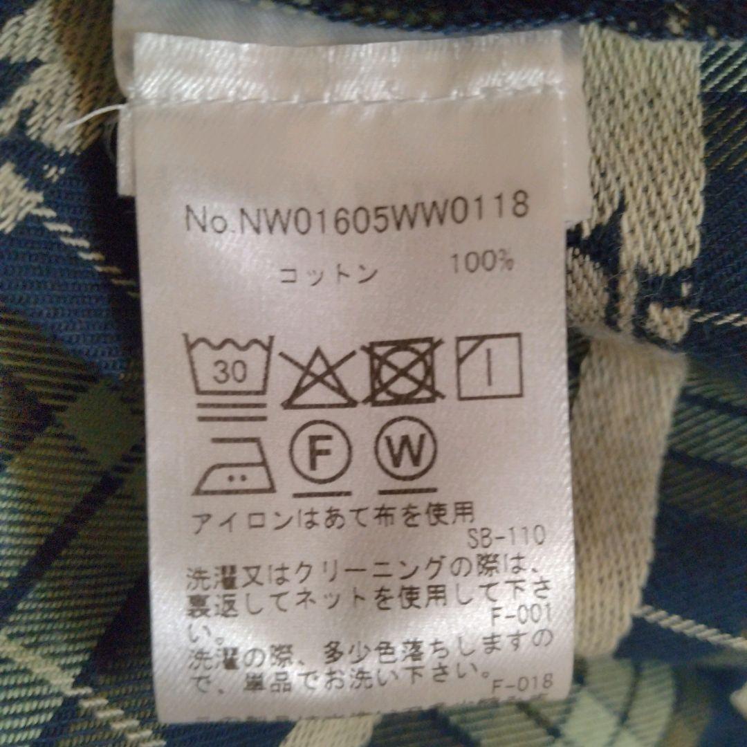 【未使用】Maison Kitsuné　プリーツ　格子柄　シャツワンピース