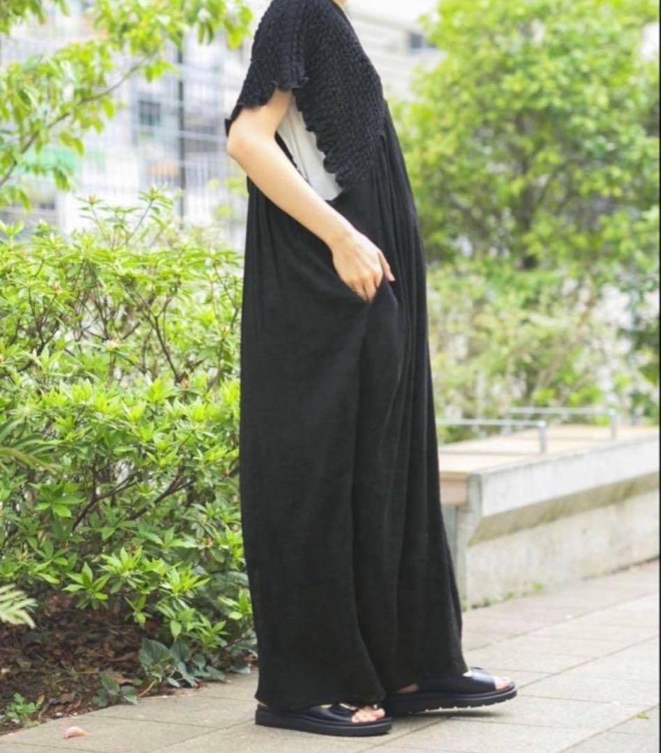 【産前・産後対応】マタニティ／シャーリングVワンピース　レプシィム