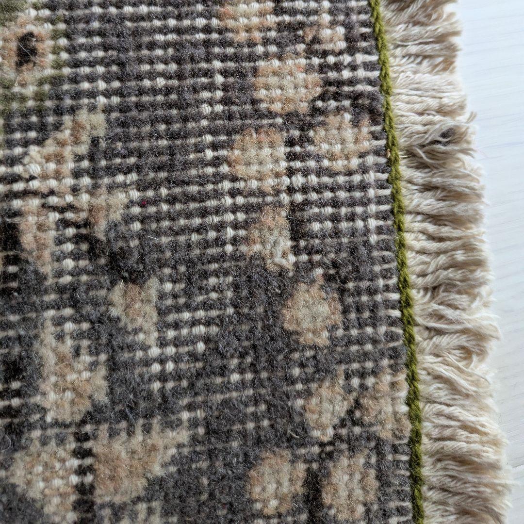 108×210 メダリオン　やわらかピンク×ベージュ　トルコヴィンテージラグ