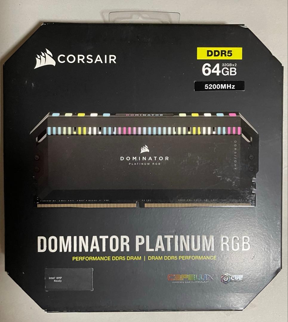 メモリー DDR5 CORSAIR DOMINATOR PLATINUM RGB 64GB