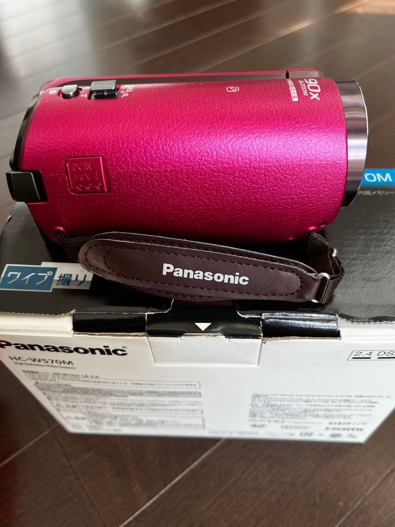 パナソニックデジタルビデオカメラ　ワイプ撮り+バッテリー、ケース付